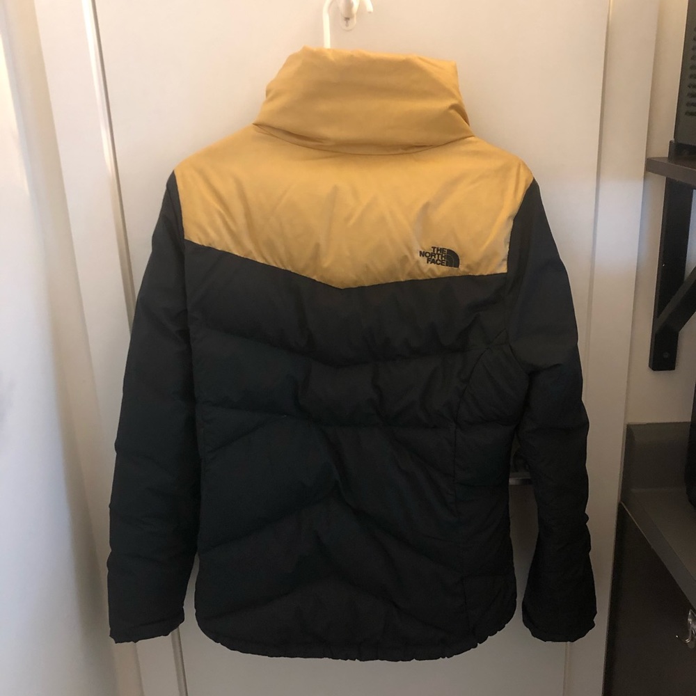 Black and Gold North Face Winter Jacket - Picture 3 of 3